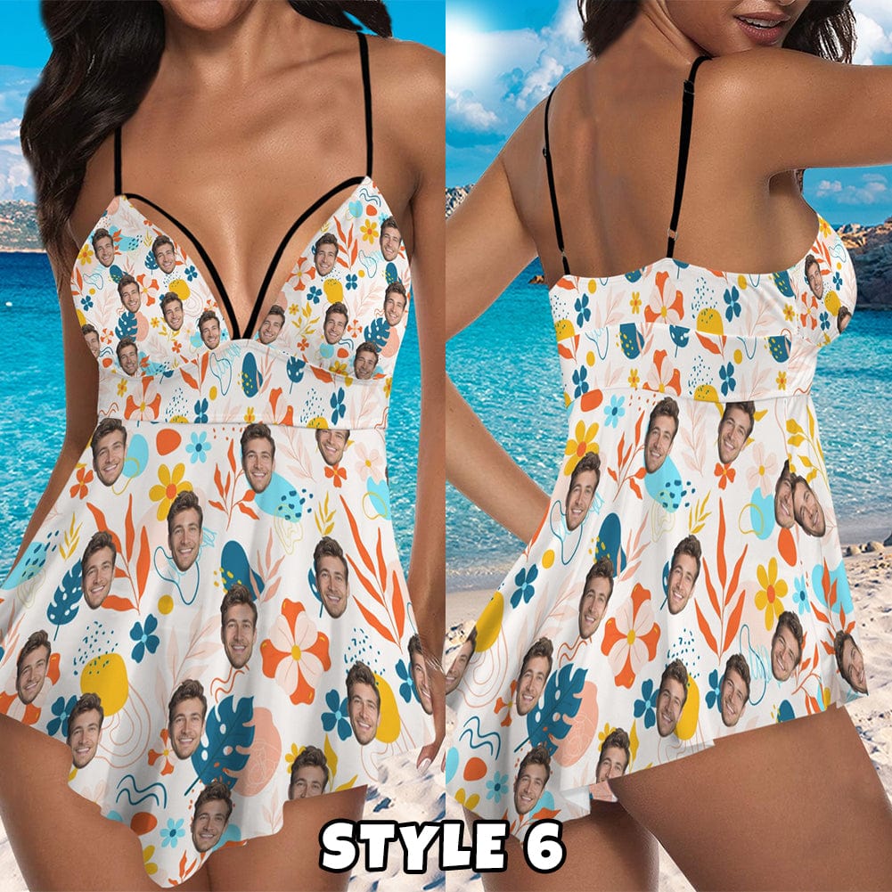 Custom Face Swimsuit Women&