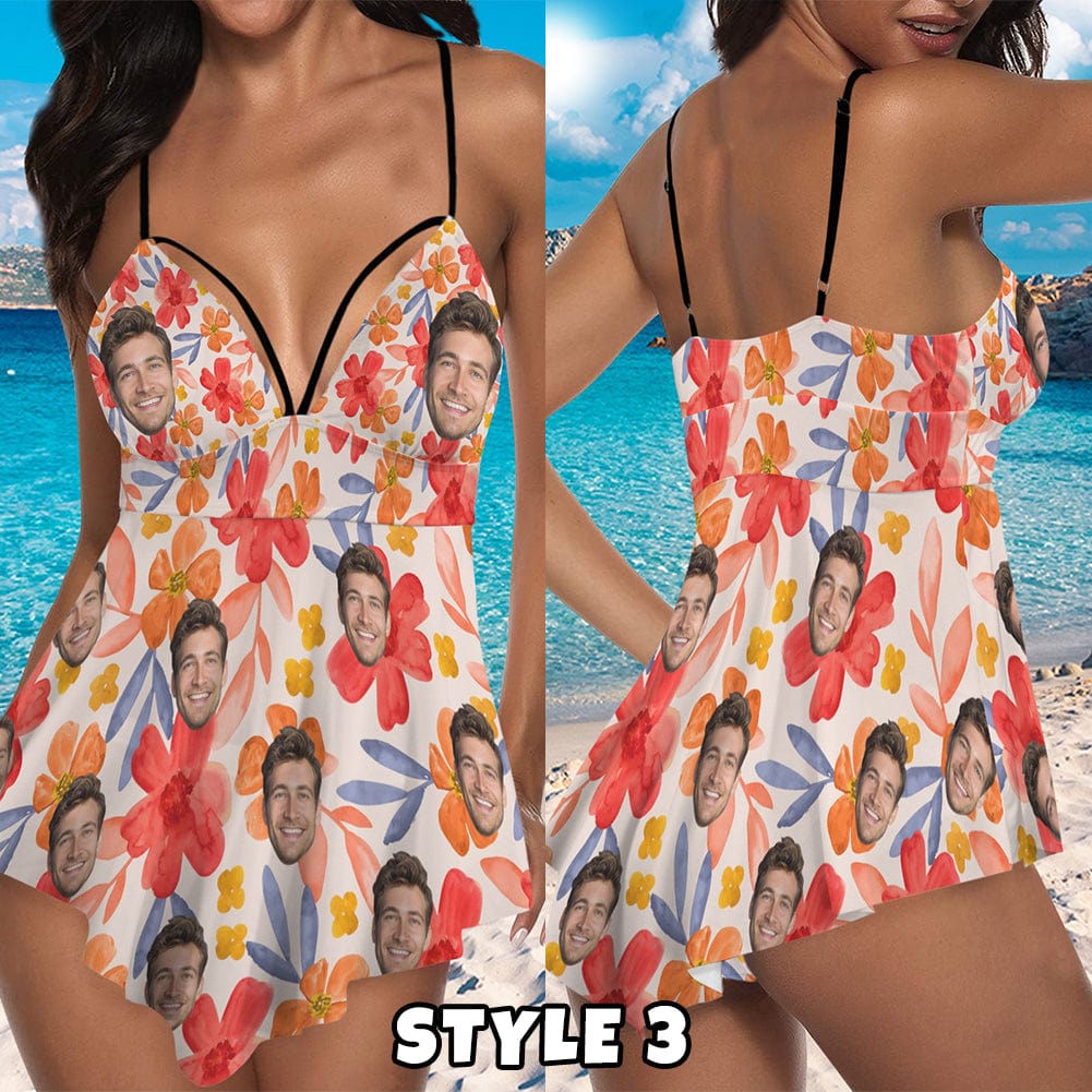 Custom Face Swimsuit Women&