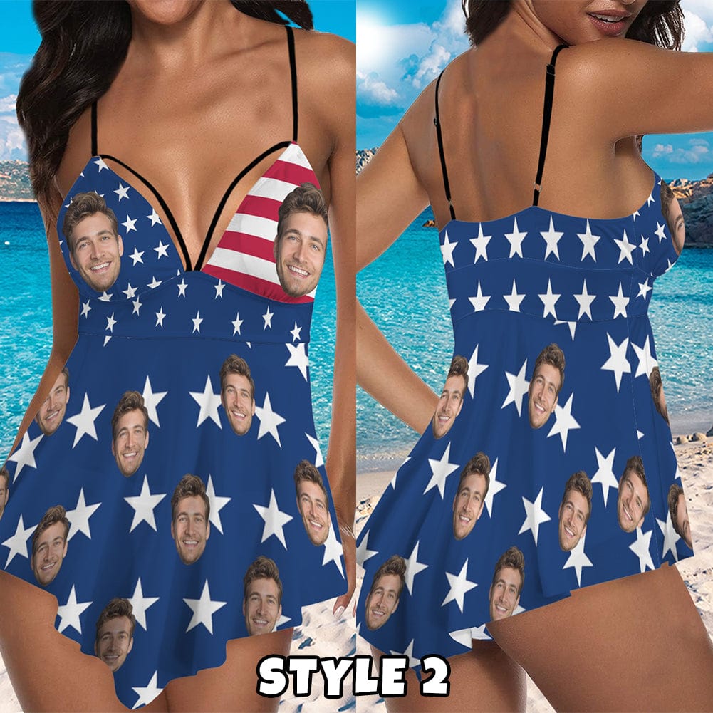 Custom Face Swimsuit Women&