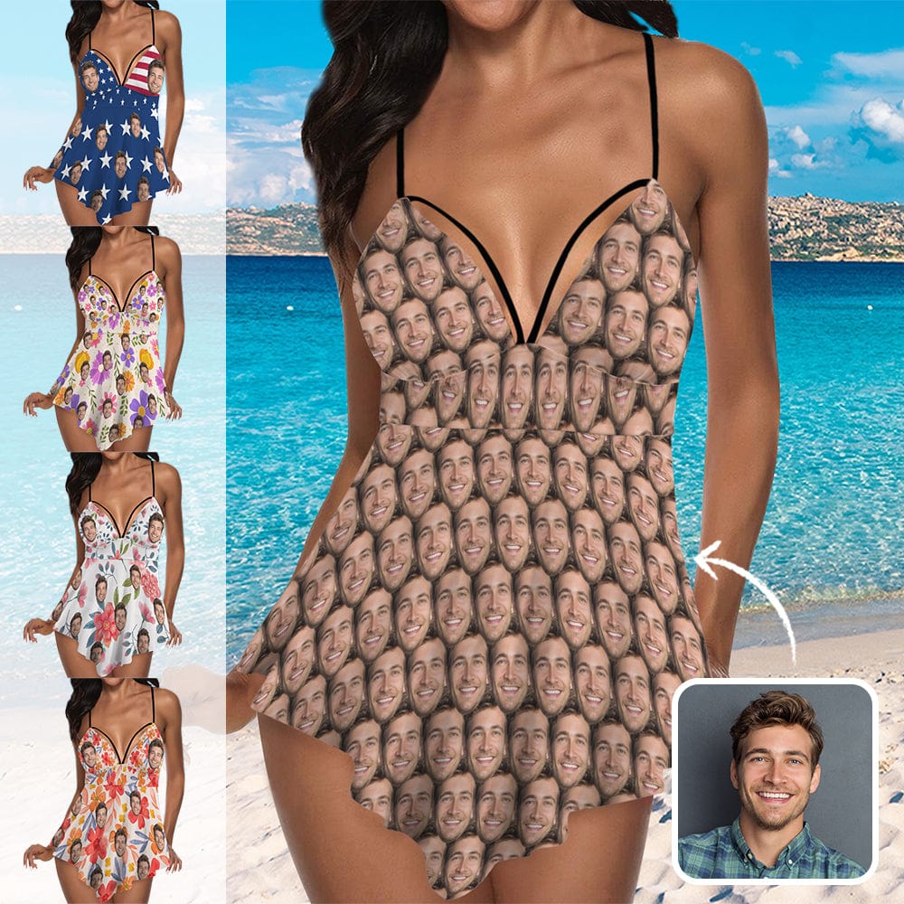 Custom Face Swimsuit Women&