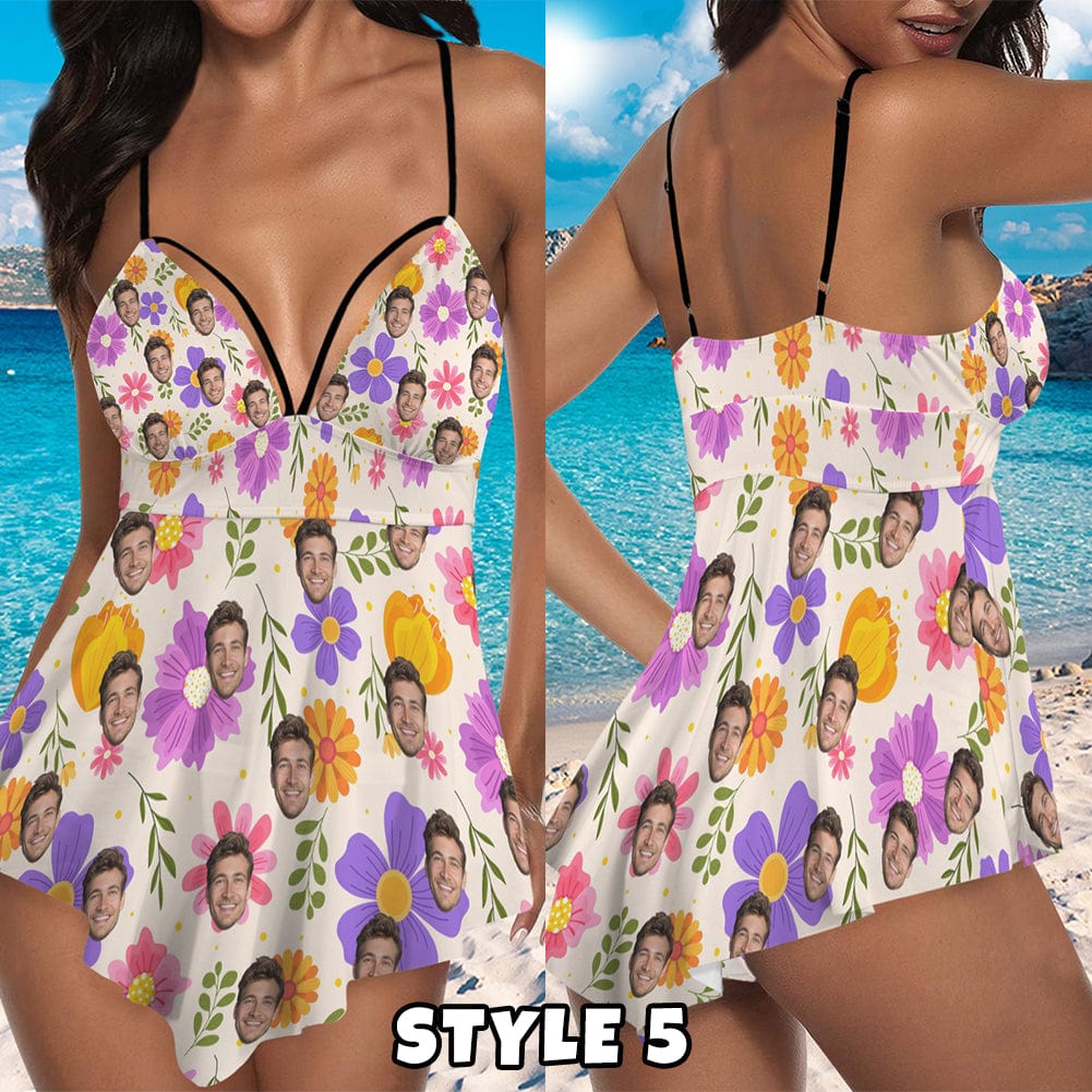 Custom Face Swimsuit Women&