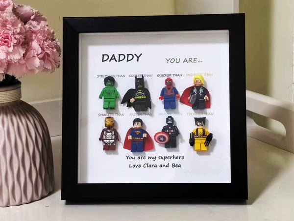 Personalized Superhero Dad Frame Fathers Day Gift Super Dad Gift For Dad Papa Husband | Birthday Gift For Him