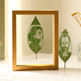 Personalized Leaf Carving Photo Frames