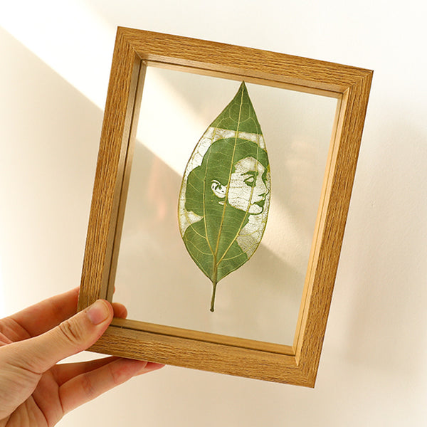 Personalized Leaf Carving Photo Frames