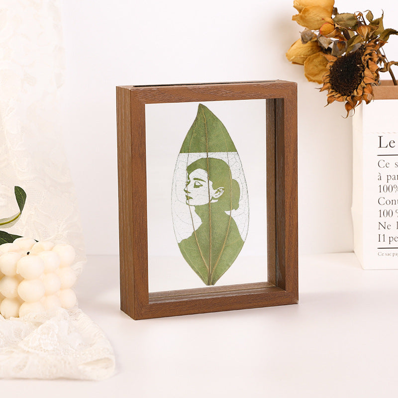 Personalized Leaf Carving Photo Frames