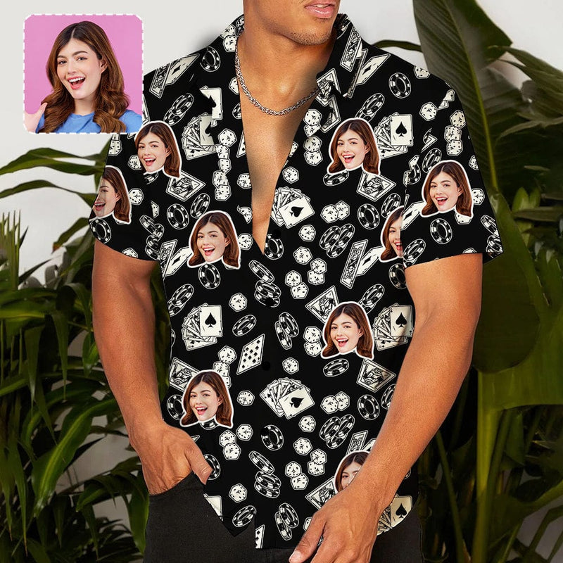 20230621-戴乐康-2  Men&#039;s All Over Print Hawaiian Shirt (Model T58)(Each Part With Different Printing)