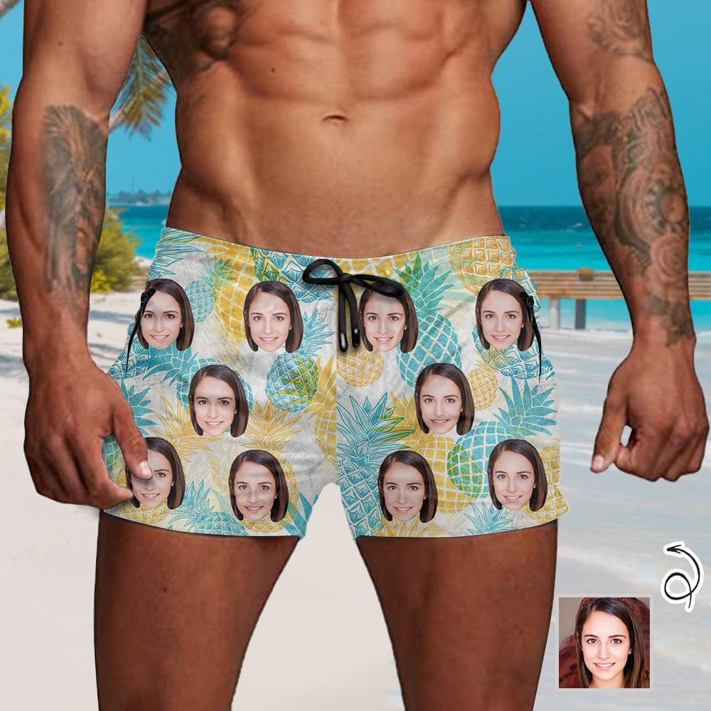 Custom Face Pineapple Men&