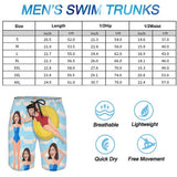 Custom Girlfriend's Face Quick Dry Swim Trunks Personalized Swimwear