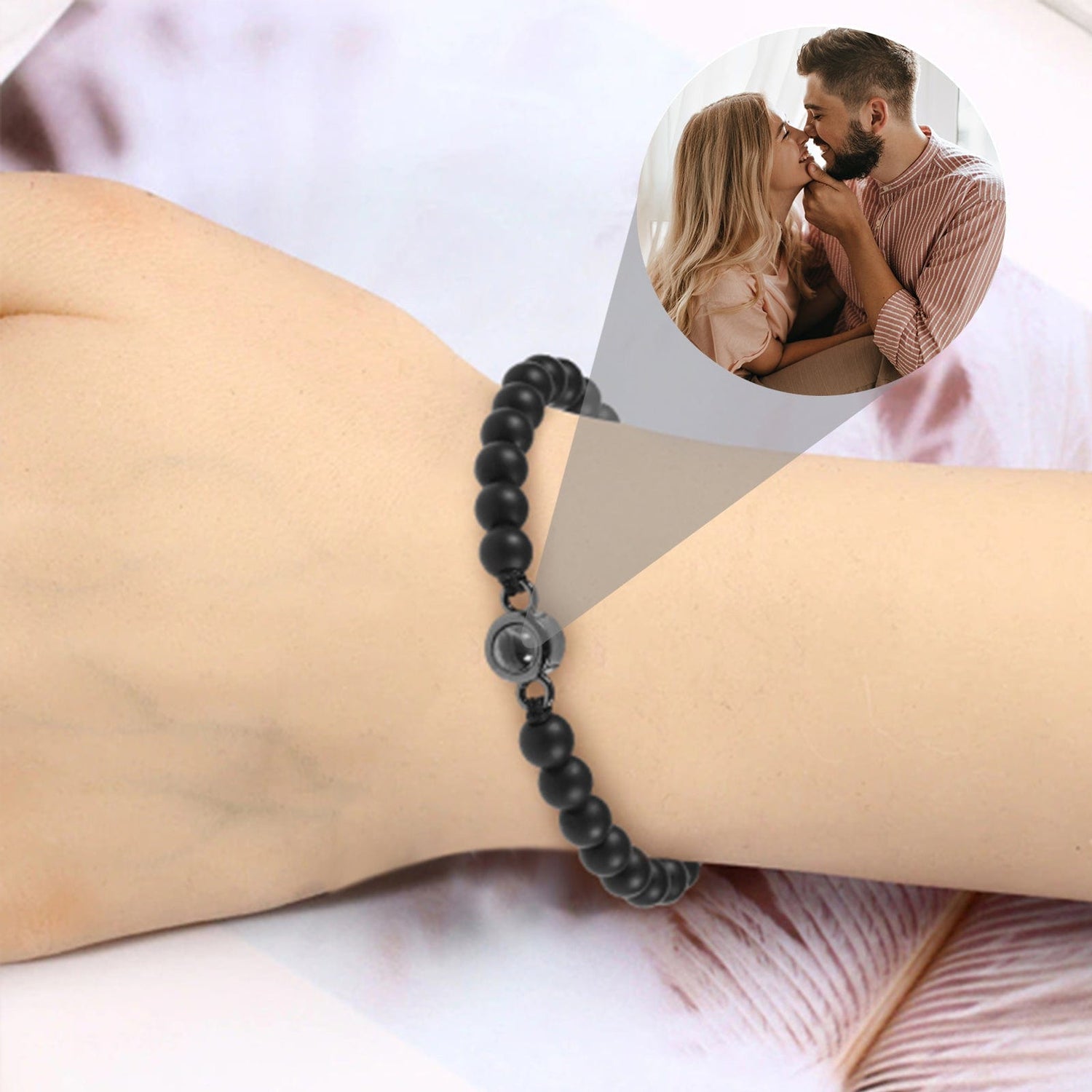 [Limited Time Sale] Custom Photo Titanium Steel Projection Customized Bracelet Personalized Chain Gift For Per Lover