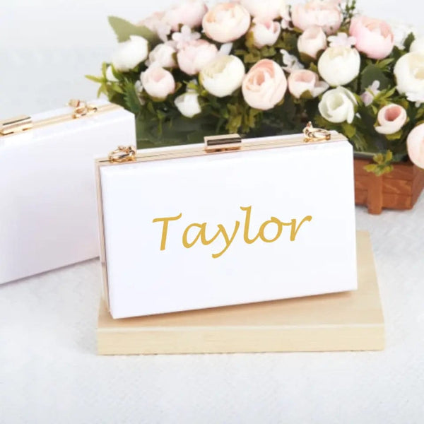 Custom Name Gorgeous Wedding Acrylic Jewelry Box Best Gift For Your Best Friends