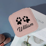 Custom Name Pet Footprints Various Colors Jewelry Box