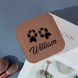 Custom Name Pet Footprints Various Colors Jewelry Box