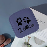 Custom Name Pet Footprints Various Colors Jewelry Box