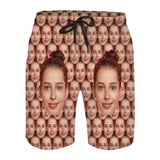 Custom Face Seamless Quick Dry Swim Trunks Personalized Swimwear