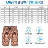 Custom Face Seamless Quick Dry Swim Trunks Personalized Swimwear