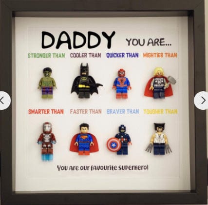 Personalized Superhero Dad Frame Fathers Day Gift Super Dad Gift For Dad Papa Husband | Birthday Gift For Him