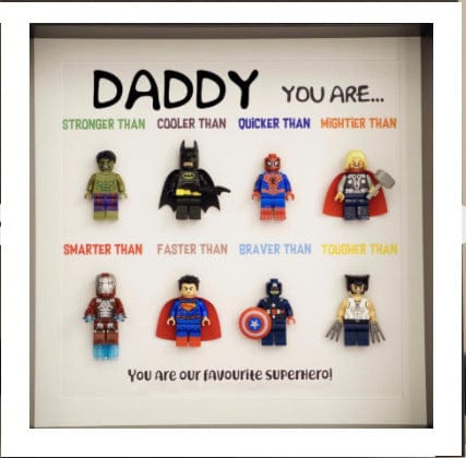 Personalized Superhero Dad Frame Fathers Day Gift Super Dad Gift For Dad Papa Husband | Birthday Gift For Him