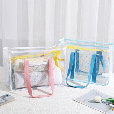 Handbag PVC Transparent Travel Bag Storage Bag Convenient Swimming Bag Outdoor Beach Bag