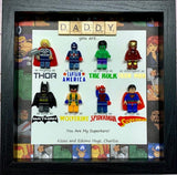 Personalized Superhero Dad Frame Fathers Day Gift Super Dad Gift For Dad Papa Husband | Birthday Gift For Him