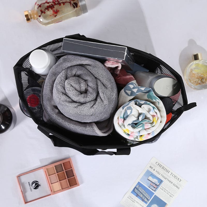 Portable Travel Bag Mesh Beach Bag Storage Mesh Bag