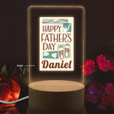 Custom Name Happy Father's Day Clear Acrylic Plaque