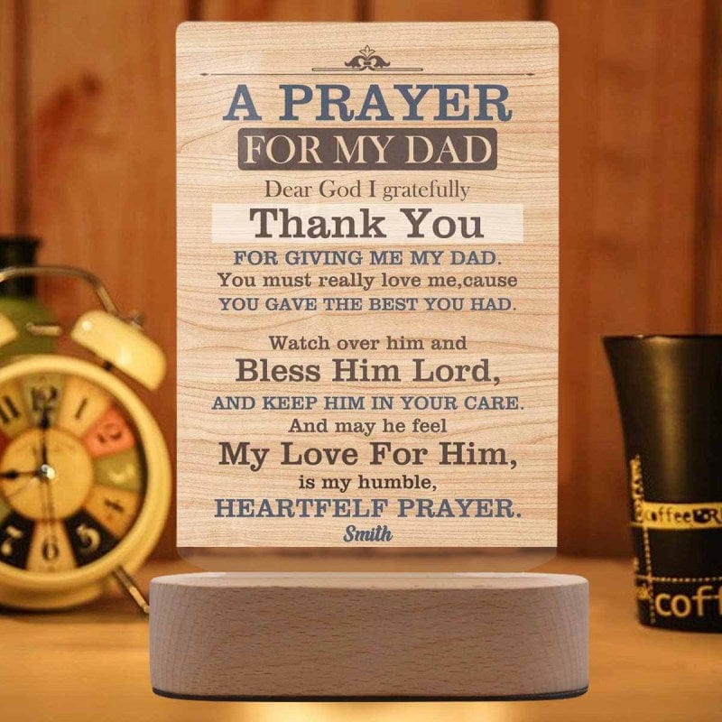 Custom Name Thank You Dad Acrylic Plaque