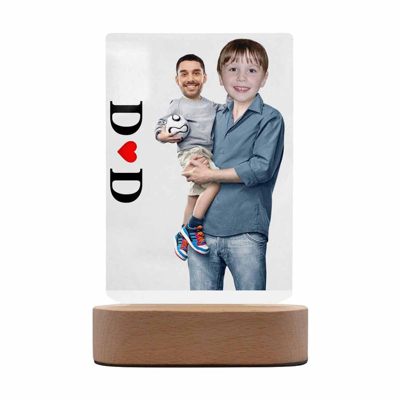 Custom Photo Love Dad Clear Acrylic Plaque