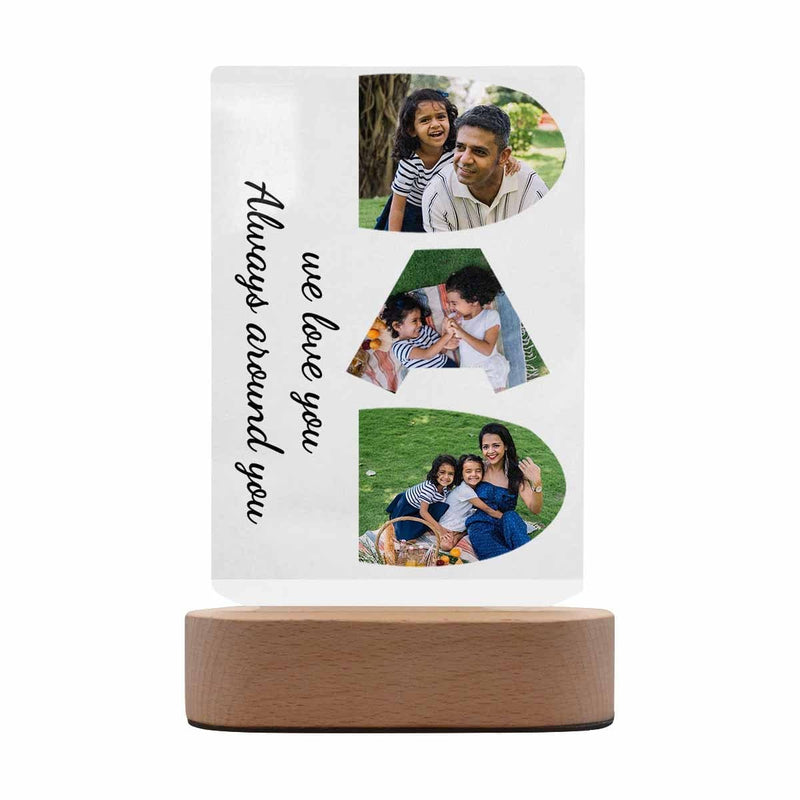 Custom Photo My Dad Clear Acrylic Plaque