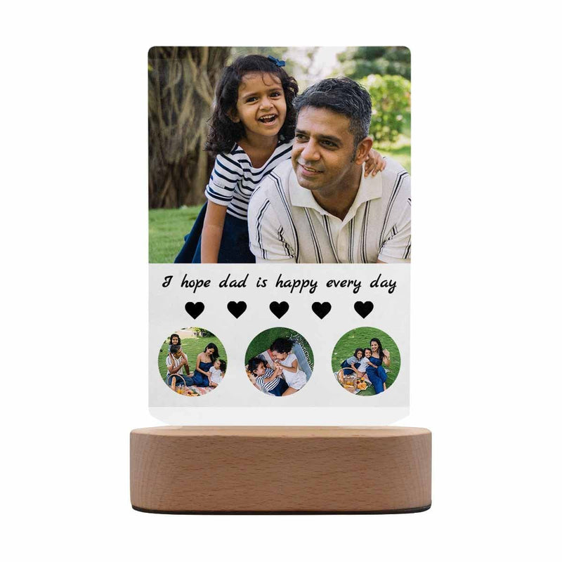 Custom Photo My Love Dad Clear Acrylic Plaque