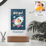 Custom Photo&Name Rocket Clear Acrylic Plaque