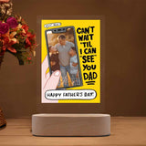 Custom Photo Phone Call Clear Acrylic Plaque