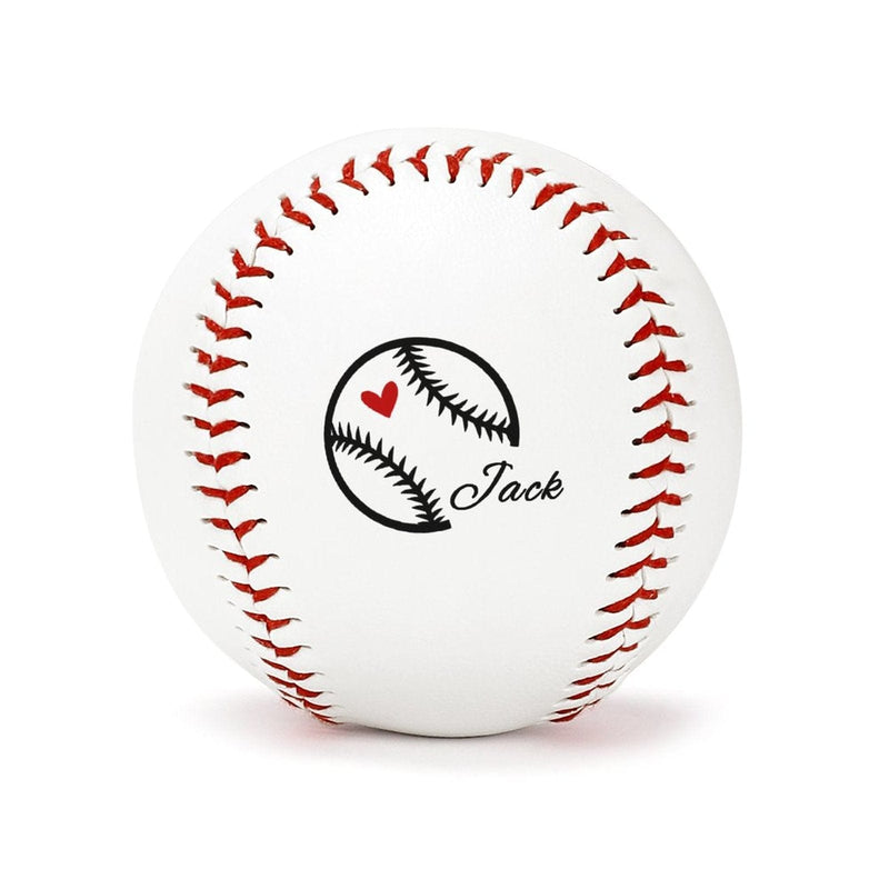 Custom Name Heart Anniversary Baseball Personalized Baseball Gift for Any Baseball Fan