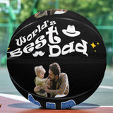 Custom Face Best Dad Basketball Personalized Basketball Gift for Any Basketball Fan