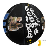 Custom Face Best Dad Basketball Personalized Basketball Gift for Any Basketball Fan