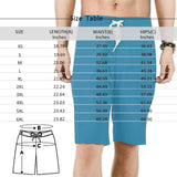 Custom Face Shark Personalized Photo Men's Beach Shorts Drawstring Shorts