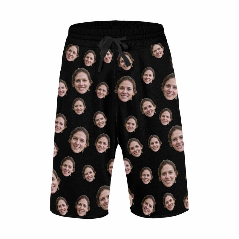 Custom Face Simple Personalized Photo Men's All Over Print Casual Shorts