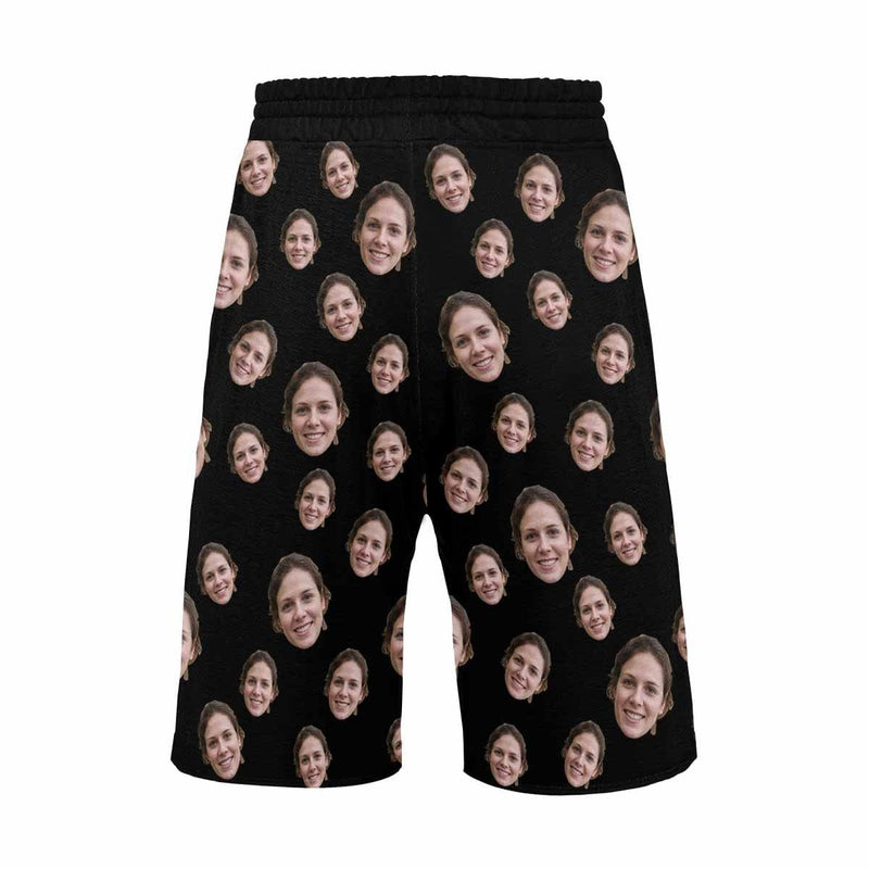 Custom Face Simple Personalized Photo Men's All Over Print Casual Shorts