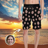 Custom Face Simple Personalized Photo Men's All Over Print Casual Shorts