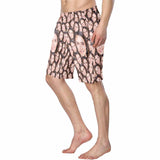 Custom Face Smash Seamless Personalized Photo Men's Elastic Beach Shorts