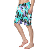 Custom Face Tree Personalized Photo Men's Elastic Beach Shorts