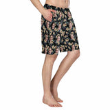 Hot Selling Custom Face Flowers Personalized Photo Men's Elastic Beach Shorts