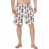 Hot Selling Custom Face Small Pineapple Personalized Photo Men's Elastic Beach Shorts