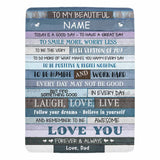 Custom Name Father Ultra-Soft Micro Fleece Blanket