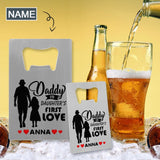 Custom Name Bottle Opener - Fathers Day Gift - Personalized Barware Beer Opener Gift for Dad/Him