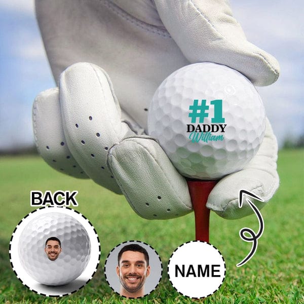 Custom Photo&Name Golf Balls Father's Day Golf Gift Golf Balls for Dad Personalized Funny Golf Balls Create Your Own Golf Balls