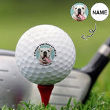 Custom Photo&Name Golf Balls Father's Day Golf Gift Golf Balls for Dad Personalized Funny Golf Balls Create Your Own Golf Balls