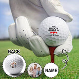 Custom Photo&Name Golf Balls Father's Day Golf Gift Golf Balls for Dad Personalized Funny Golf Balls Create Your Own Golf Balls