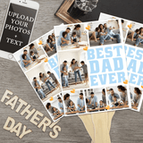 Custom Hand Fans with Wooden Handle Custom Big Head with Photo Personalized Hand Fans with Picture DIY Face Fans#Father's Day#Graduation Ceremony