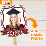 Custom Hand Fans with Wooden Handle Custom Big Head with Photo Personalized Hand Fans with Picture DIY Face Fans#Father's Day#Graduation Ceremony