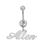 Custom Name Belly Ring Navel Ring Navel Piercing Personalized Belly Jewellery